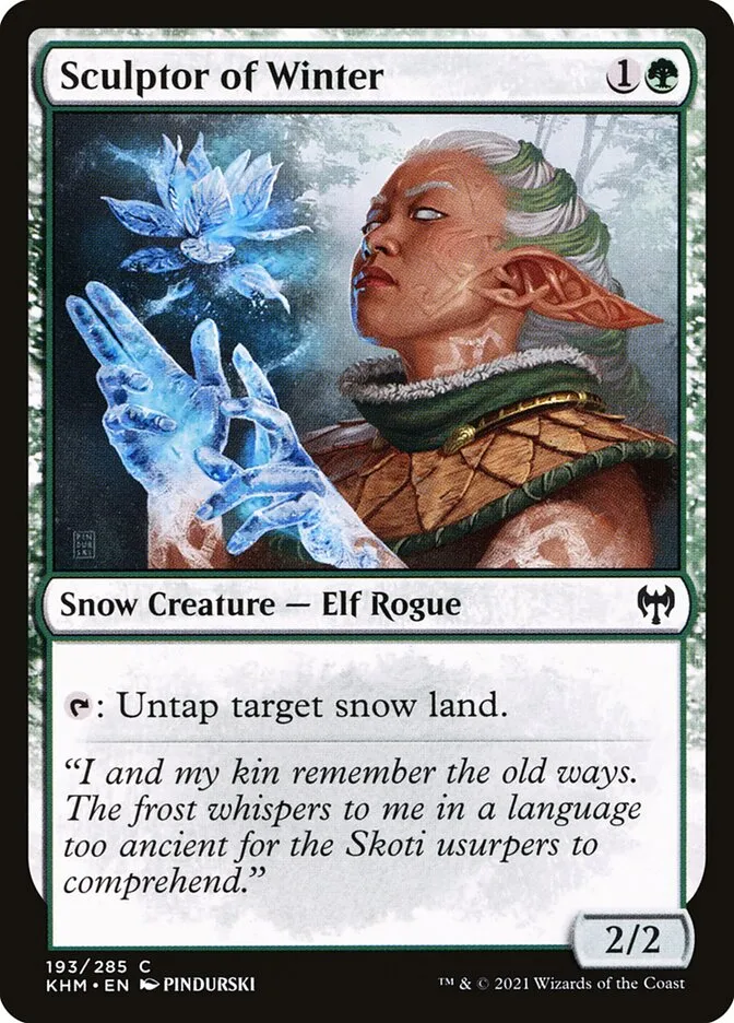 2021 Kaldheim Sculptor of Winter #193 common card image
