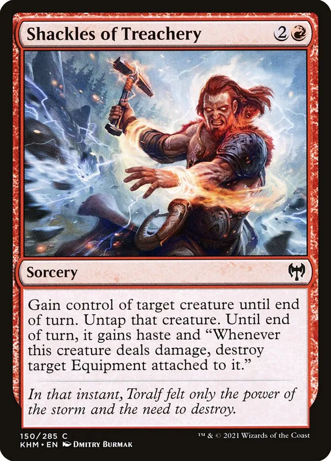 2021 Kaldheim Shackles of Treachery #150 common card image