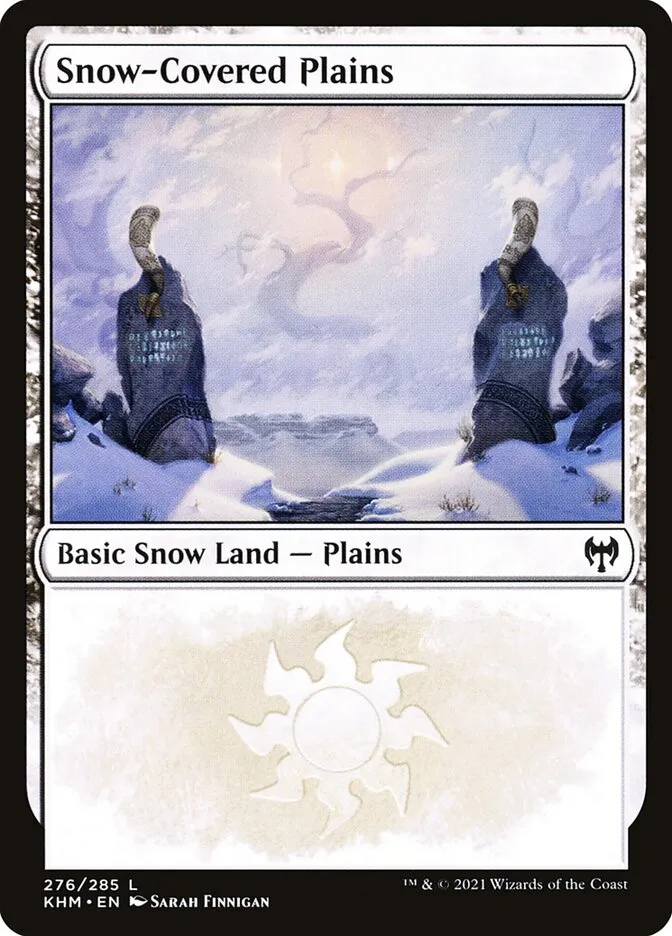 2021 Kaldheim Snow-Covered Plains #276 common card image