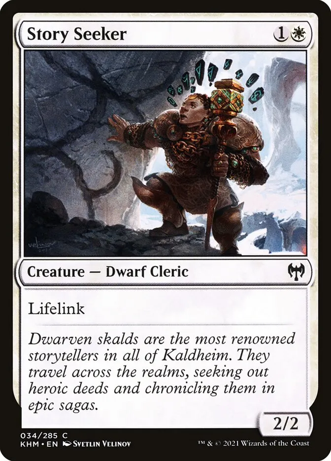 2021 Kaldheim Story Seeker common #34 common card image