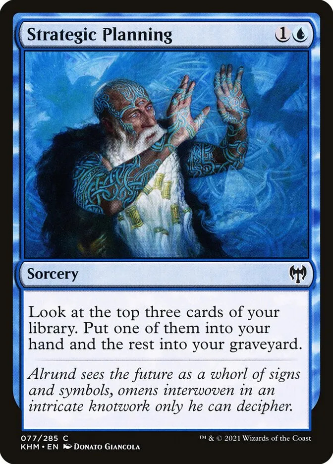 2021 Kaldheim Strategic Planning common #77 common card image