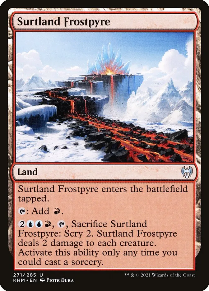 2021 Kaldheim Surtland Frostpyre #271 uncommon card image