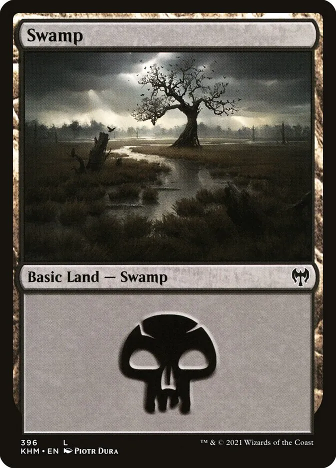 2021 Kaldheim Swamp common #396 common card image