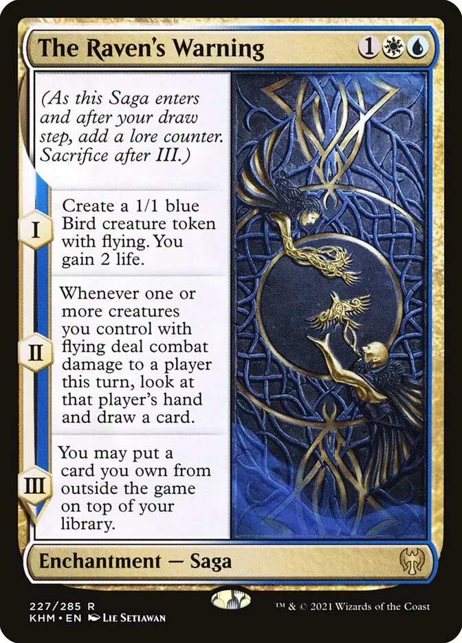 2021 Kaldheim The Raven's Warning #227 rare card image