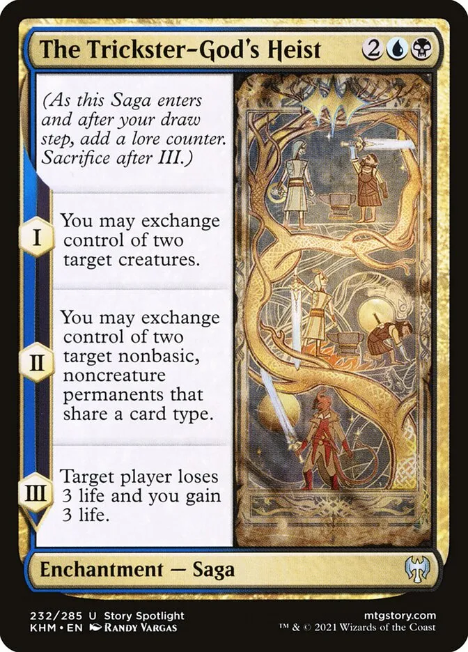 2021 Kaldheim The Trickster-God's Heist #232 uncommon card image