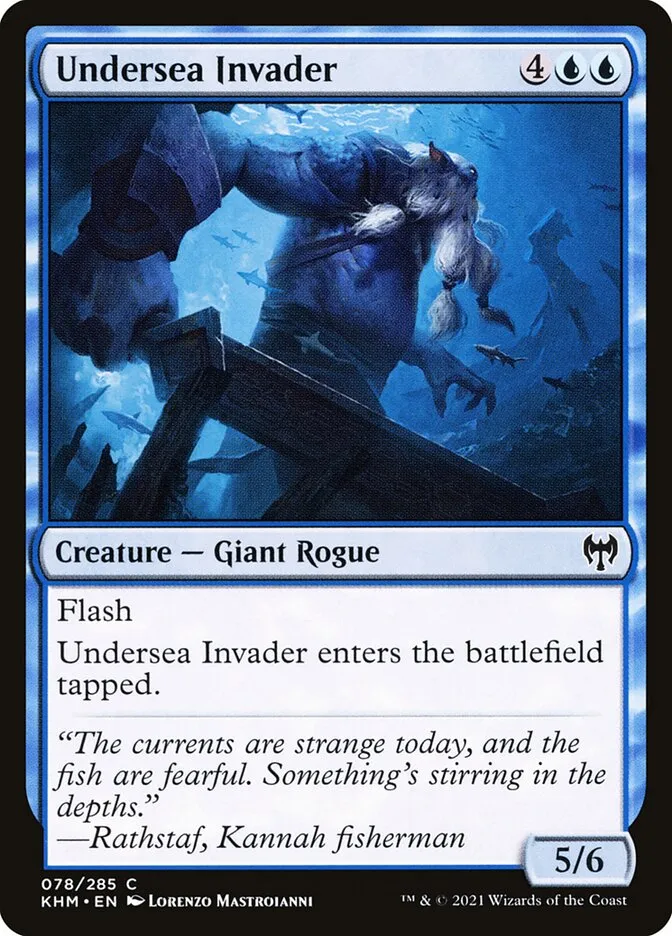 2021 Kaldheim Undersea Invader common #78 common card image