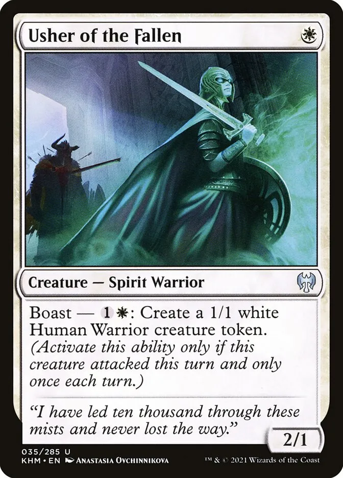 2021 Kaldheim Usher of the Fallen uncommon #35 uncommon card image