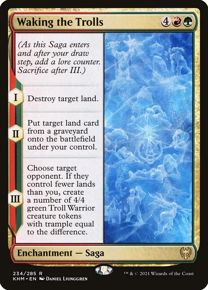2021 Kaldheim Waking the Trolls #234 rare card image
