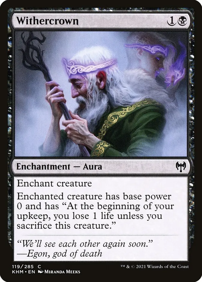 2021 Kaldheim Withercrown common #119 common card image