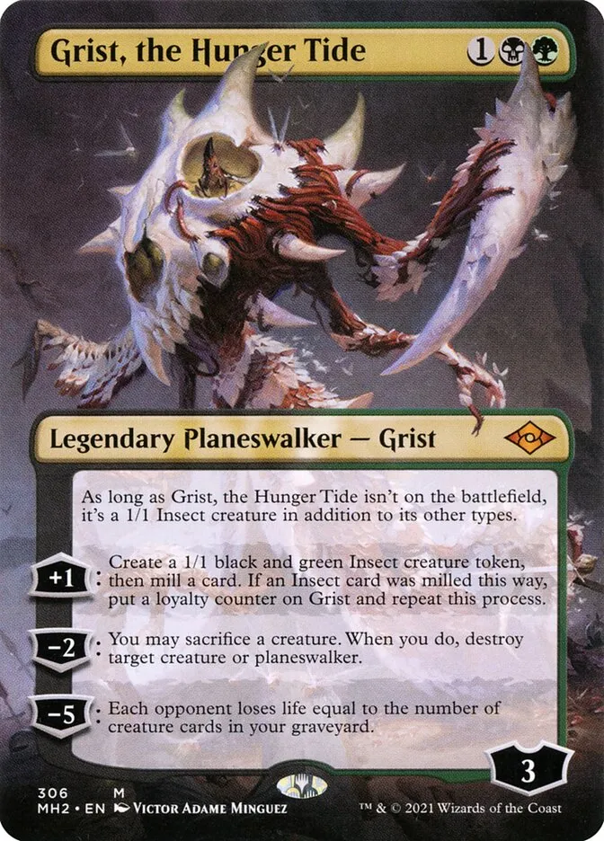 2021 Modern Horizons 2 Grist, the Hunger Tide [Extended Art] mythic #306 mythic card image