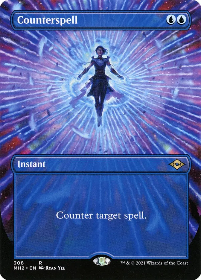 2021 Modern Horizons 2 Counterspell rare #308 rare card image
