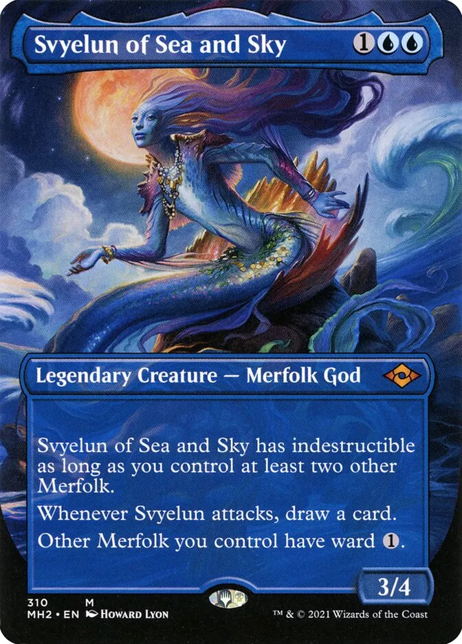 2021 Modern Horizons 2 Svyelun of Sea and Sky [Borderless] mythic #310 mythic card image