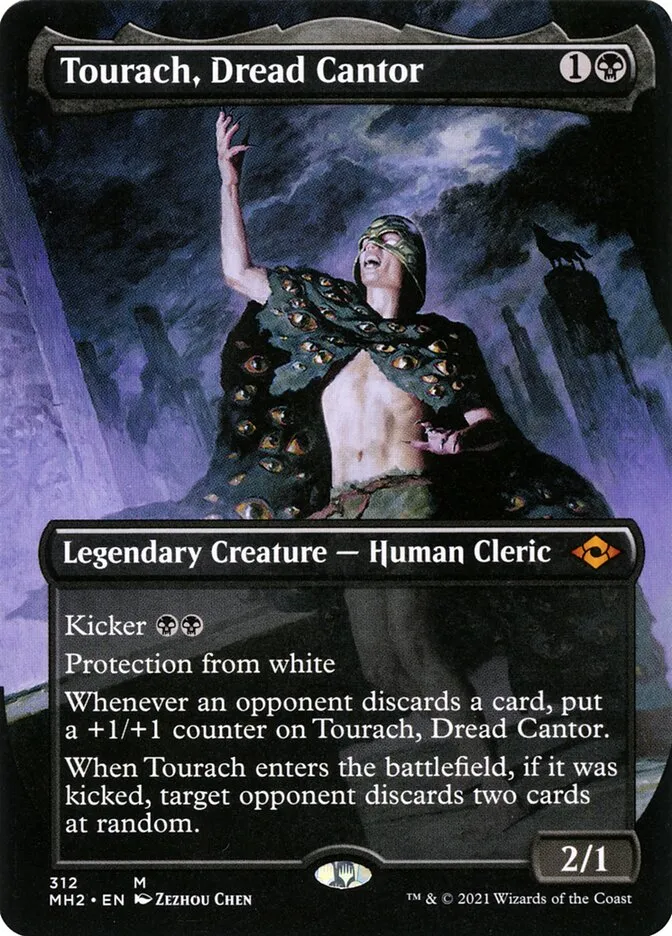 2021 Modern Horizons 2 Tourach, Dread Cantor [Extended Art] mythic #312 mythic card image