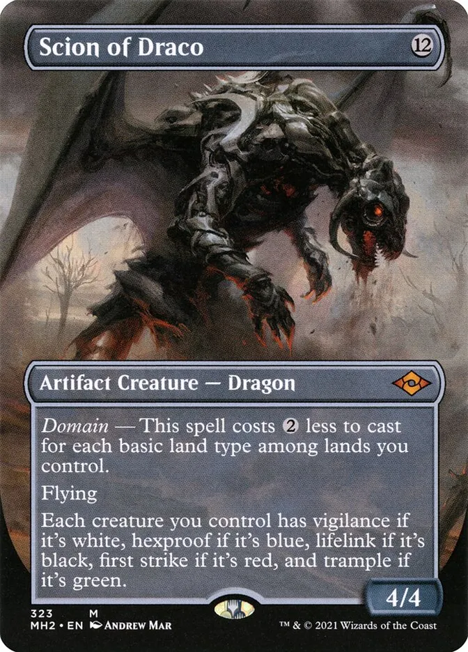 2021 Modern Horizons 2 Scion of Draco [Extended Art] mythic #323 mythic card image