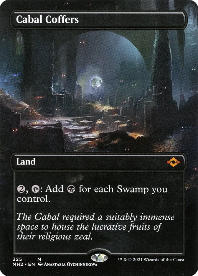 2021 Modern Horizons 2 Cabal Coffers [Extended Art] mythic #325 mythic card image
