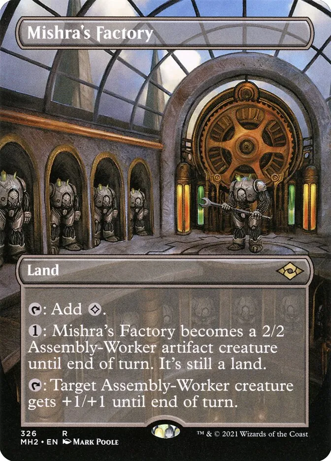 2021 Modern Horizons 2 Mishra's Factory [Extended Art] rare #326 rare card image