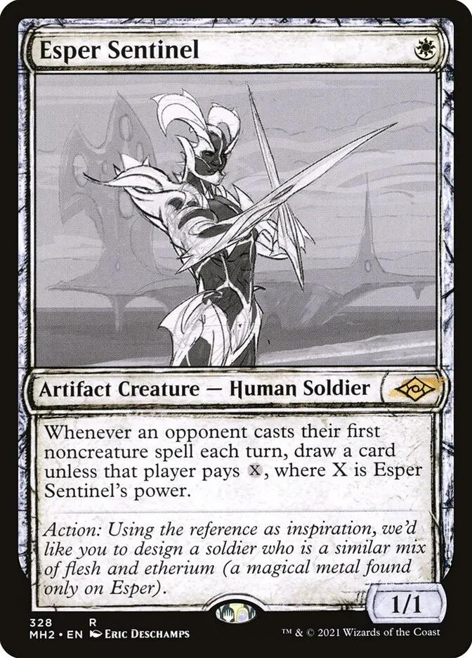 2021 Modern Horizons 2 Esper Sentinel #328 rare card image