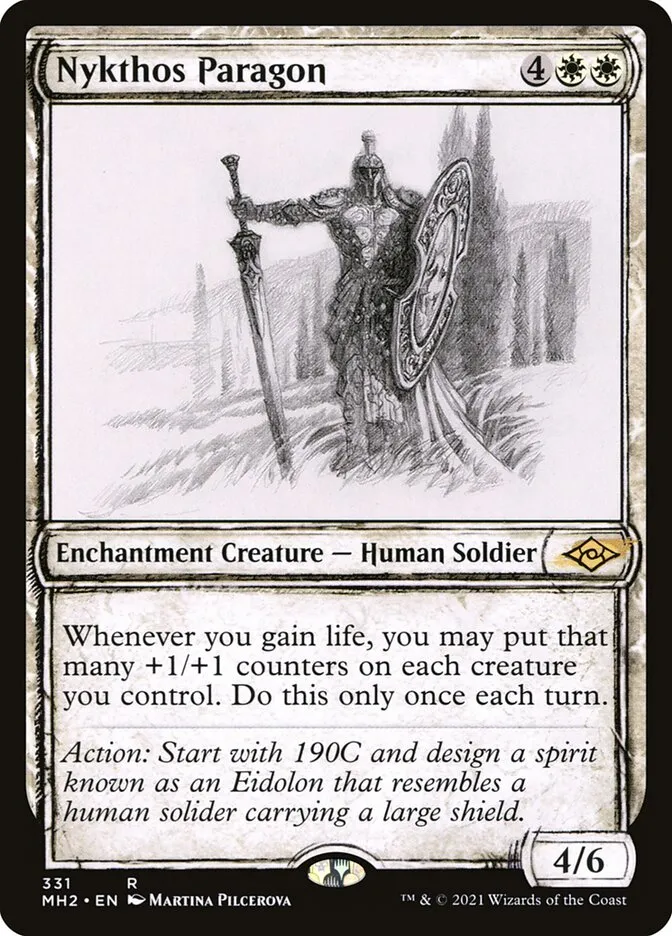 2021 Modern Horizons 2 Nykthos Paragon #331 rare card image