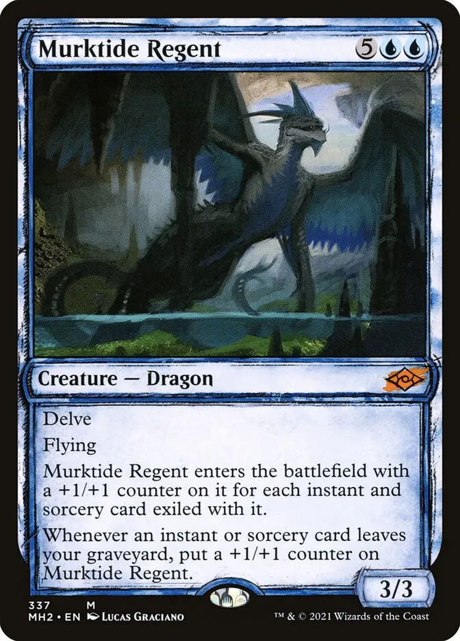 2021 Modern Horizons 2 Murktide Regent #337 mythic card image
