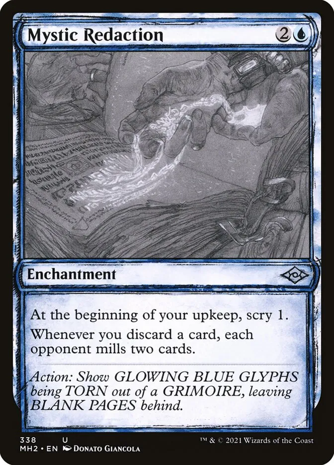 2021 Modern Horizons 2 Mystic Redaction #338 uncommon card image