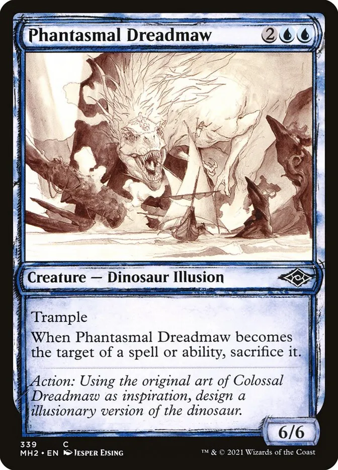 2021 Modern Horizons 2 Phantasmal Dreadmaw #339 common card image