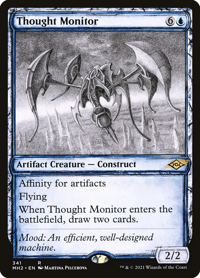 2021 Modern Horizons 2 Thought Monitor #341 rare card image