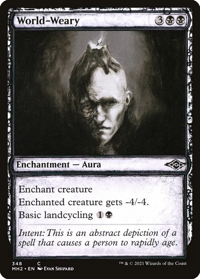 2021 Modern Horizons 2 World-Weary #348 common card image