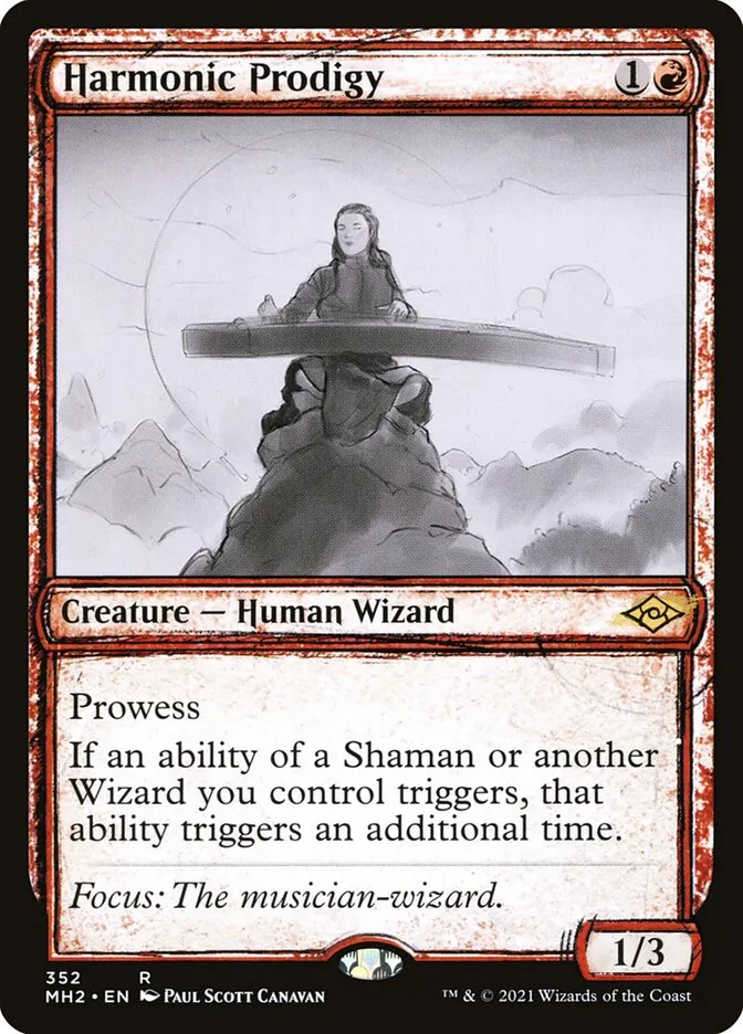 2021 Modern Horizons 2 Harmonic Prodigy #352 rare card image