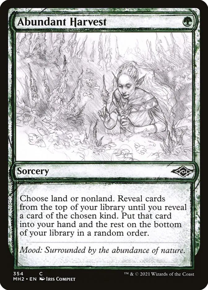 2021 Modern Horizons 2 Abundant Harvest #354 common card image