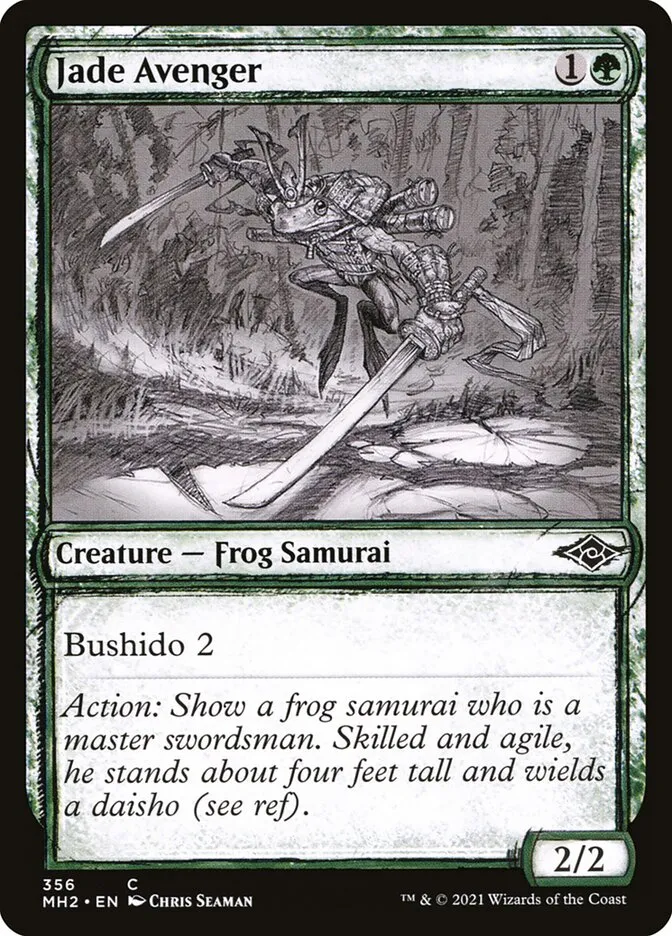 2021 Modern Horizons 2 Jade Avenger #356 common card image