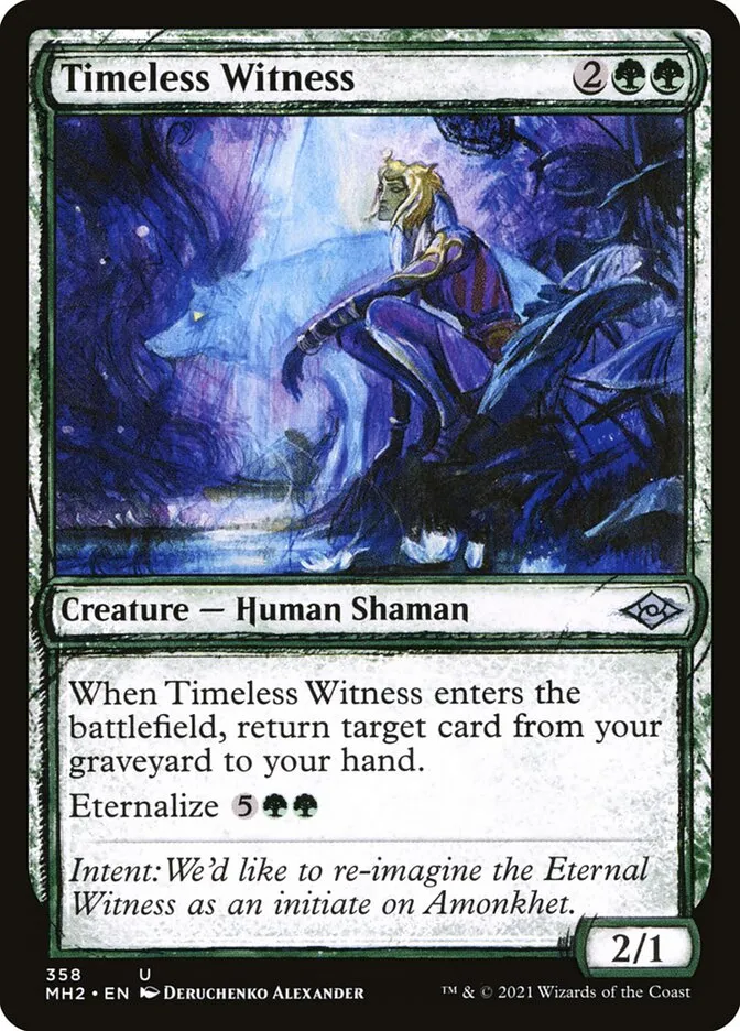 2021 Modern Horizons 2 Timeless Witness #358 uncommon card image