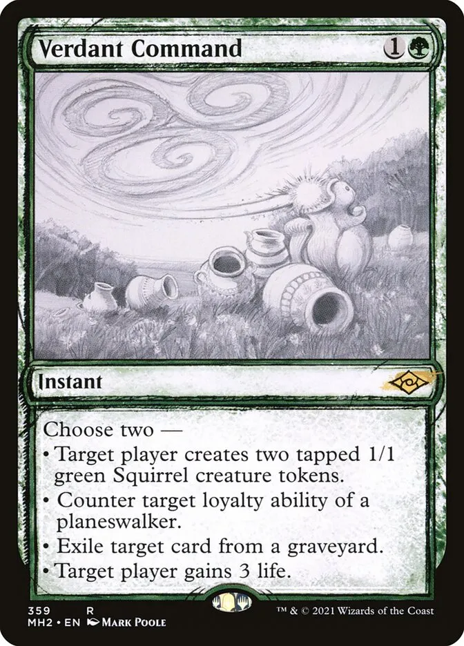 2021 Modern Horizons 2 Verdant Command [Showcase] rare #359 rare card image