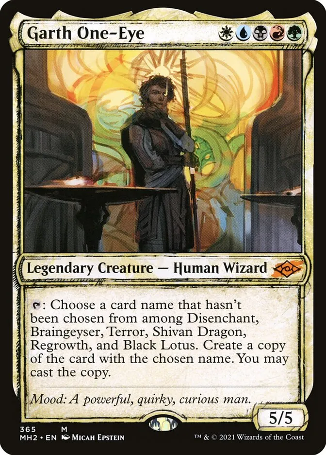 2021 Modern Horizons 2 Garth One-Eye #365 mythic card image