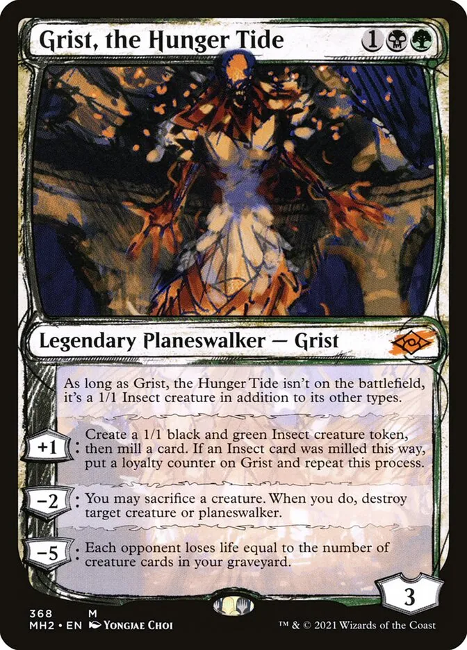 2021 Modern Horizons 2 Grist, the Hunger Tide #368 mythic card image