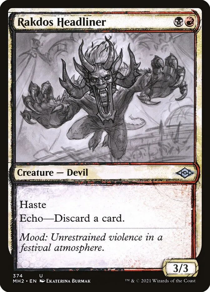 2021 Modern Horizons 2 Rakdos Headliner #374 uncommon card image