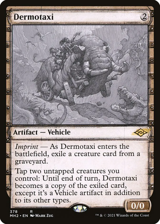 2021 Modern Horizons 2 Dermotaxi #378 rare card image