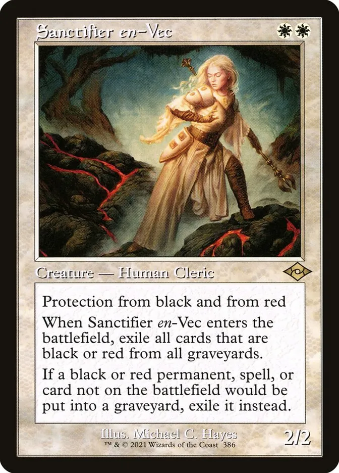 2021 Modern Horizons 2 Sanctifier en-Vec #386 rare card image