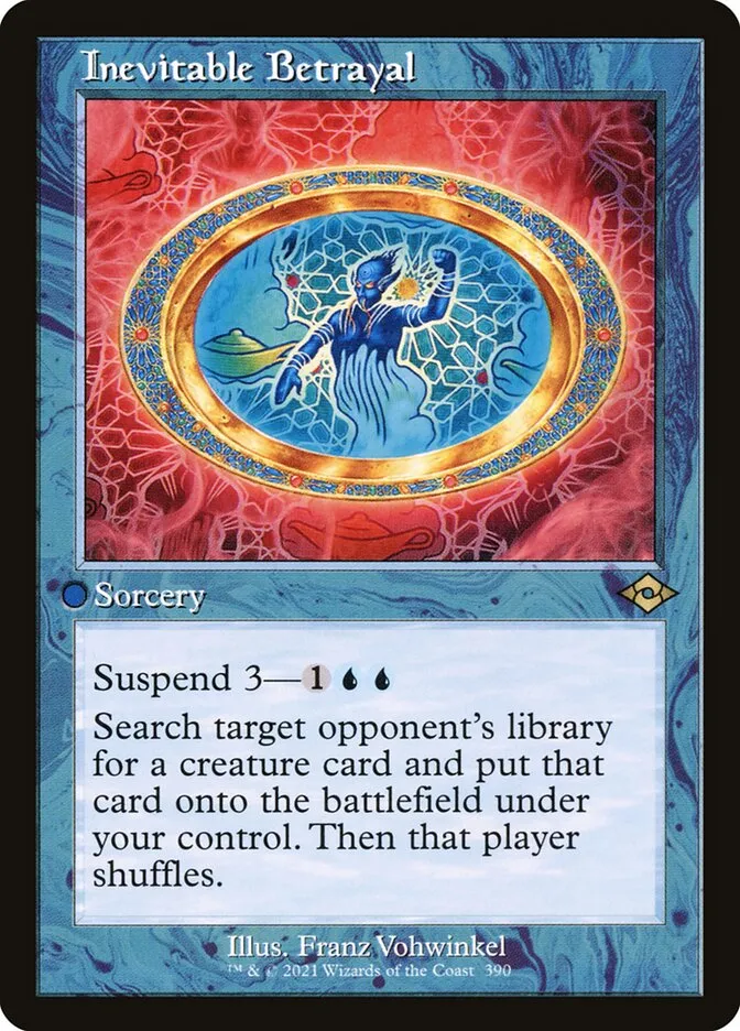 2021 Modern Horizons 2 Inevitable Betrayal #390 rare card image