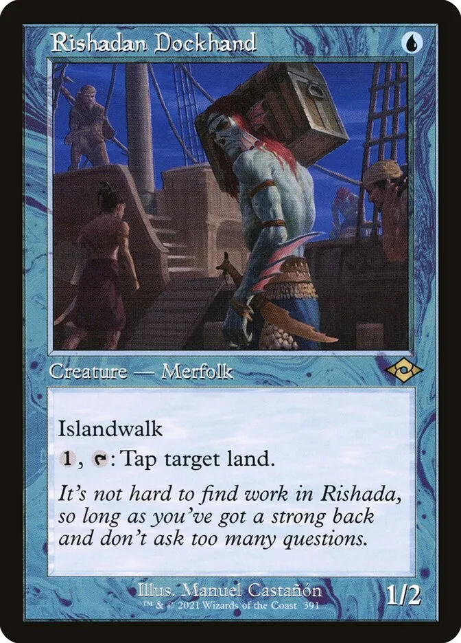 2021 Modern Horizons 2 Rishadan Dockhand rare #391 rare card image