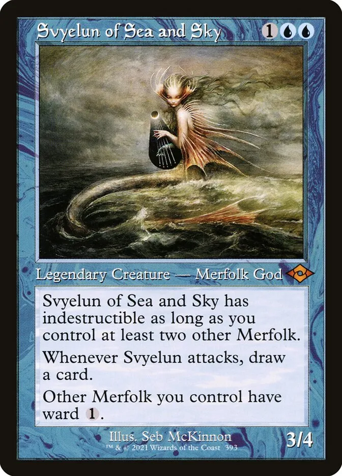 2021 Modern Horizons 2 Svyelun of Sea and Sky #393 mythic card image