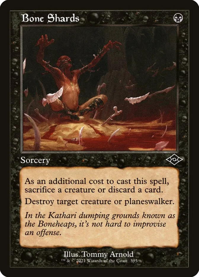 2021 Modern Horizons 2 Bone Shards common #395 common card image