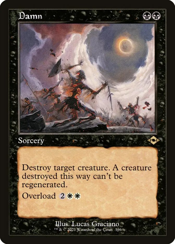 2021 Modern Horizons 2 Damn #396 rare card image