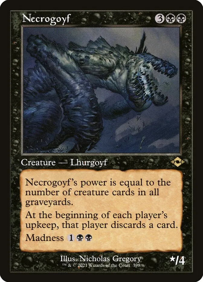 2021 Modern Horizons 2 Necrogoyf #398 rare card image