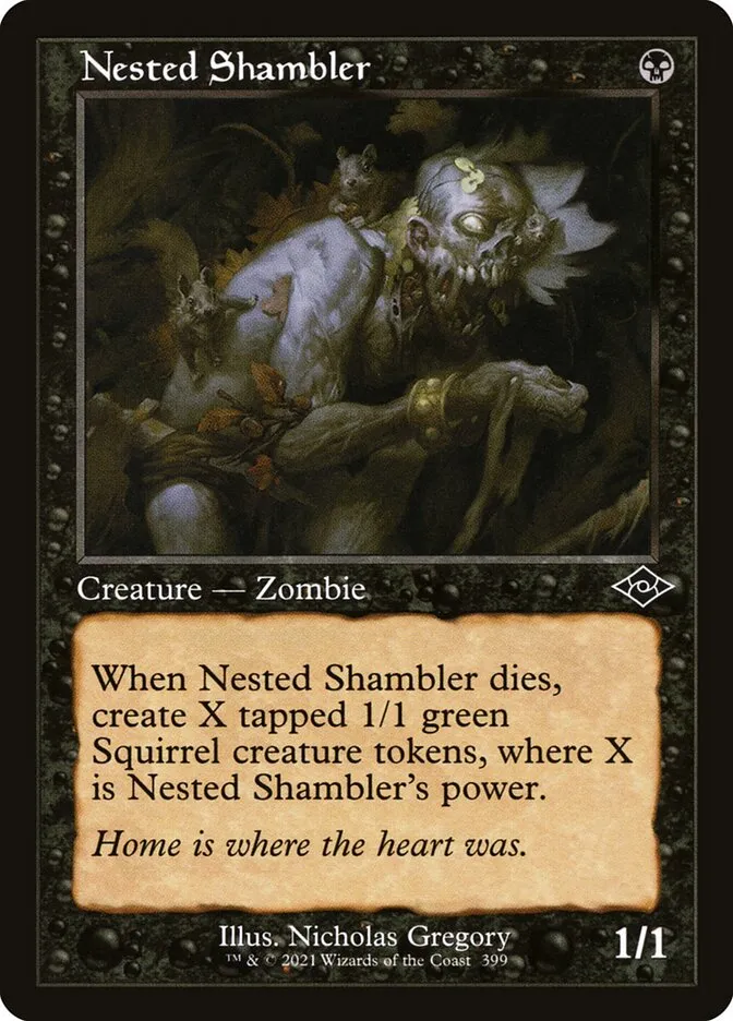 2021 Modern Horizons 2 Nested Shambler common #399 common card image