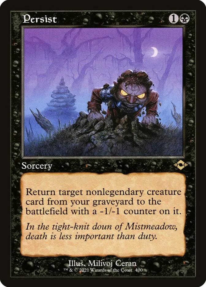 2021 Modern Horizons 2 Persist #400 rare card image