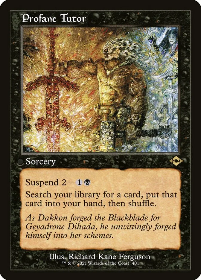 2021 Modern Horizons 2 Profane Tutor #401 rare card image
