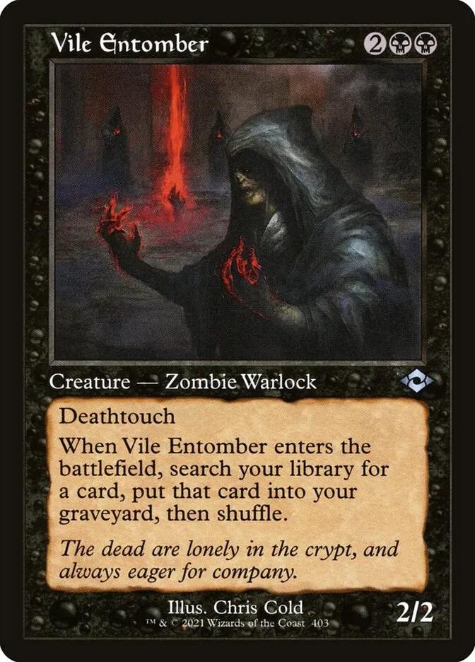 2021 Modern Horizons 2 Vile Entomber #403 uncommon card image