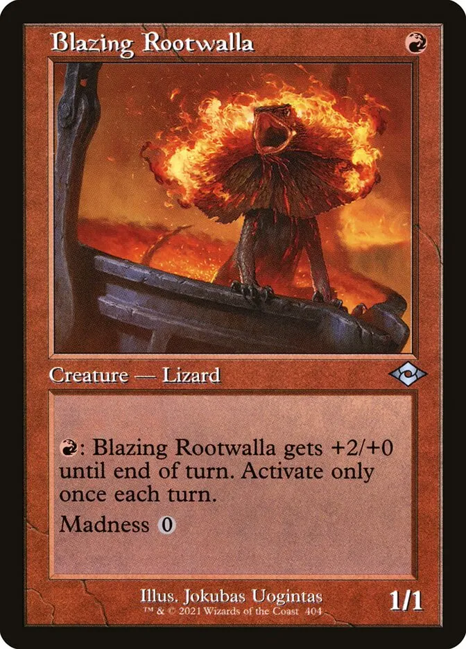 2021 Modern Horizons 2 Blazing Rootwalla uncommon #404 uncommon card image
