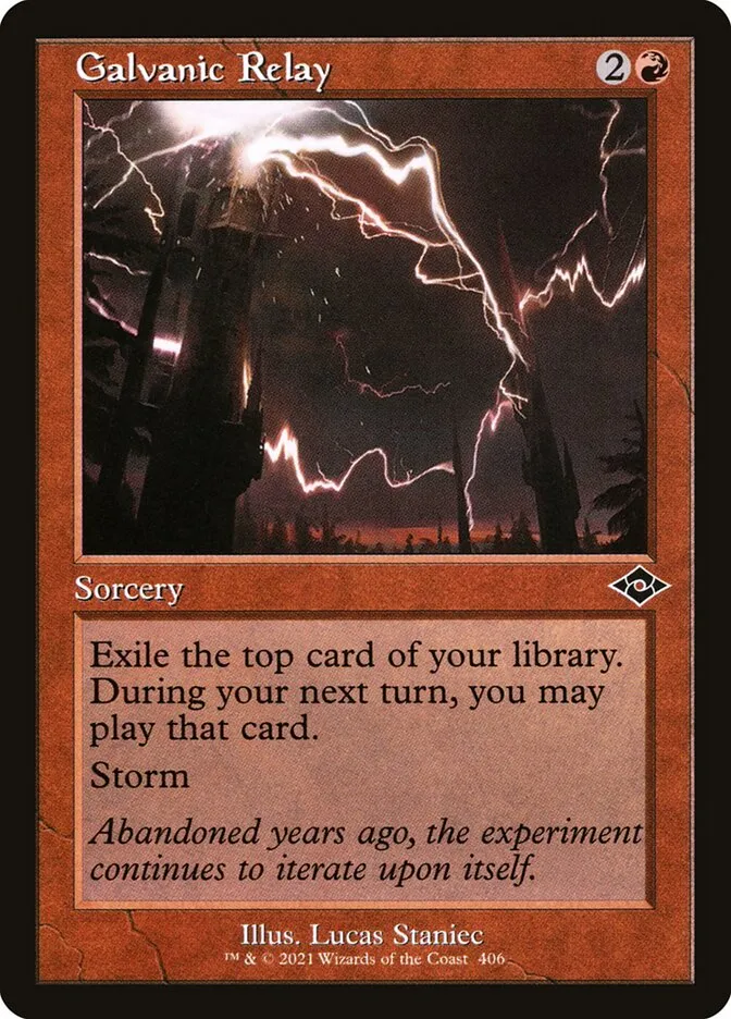 2021 Modern Horizons 2 Galvanic Relay #406 common card image