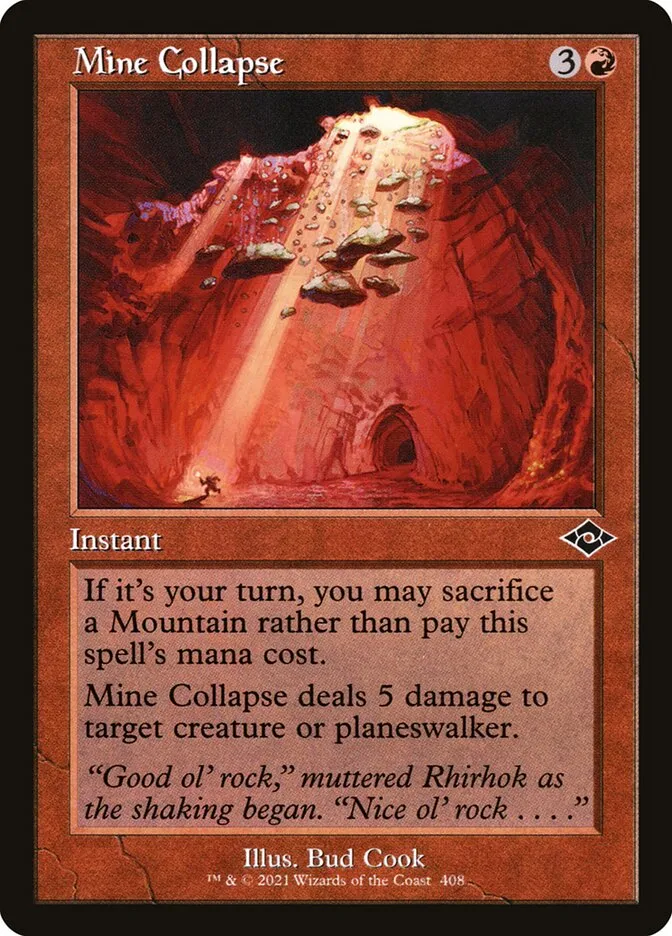 2021 Modern Horizons 2 Mine Collapse common #408 common card image